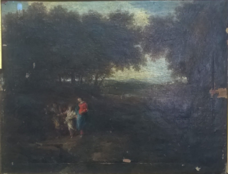 Peinture XVIIème avant restauration